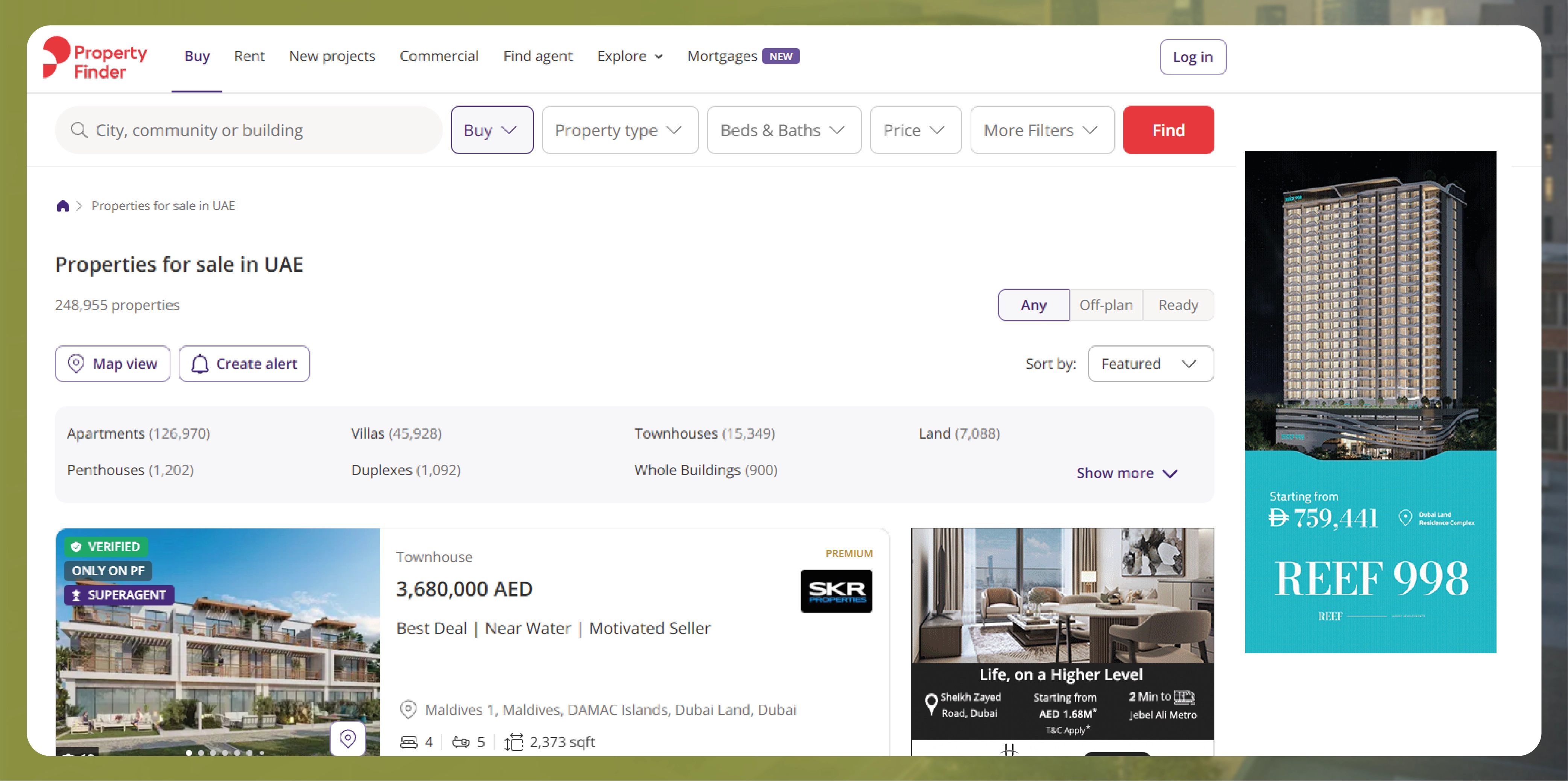 Extract Property Listings Data from Bayut.com & PropertyFinder.ae to Track 30% Market Growth